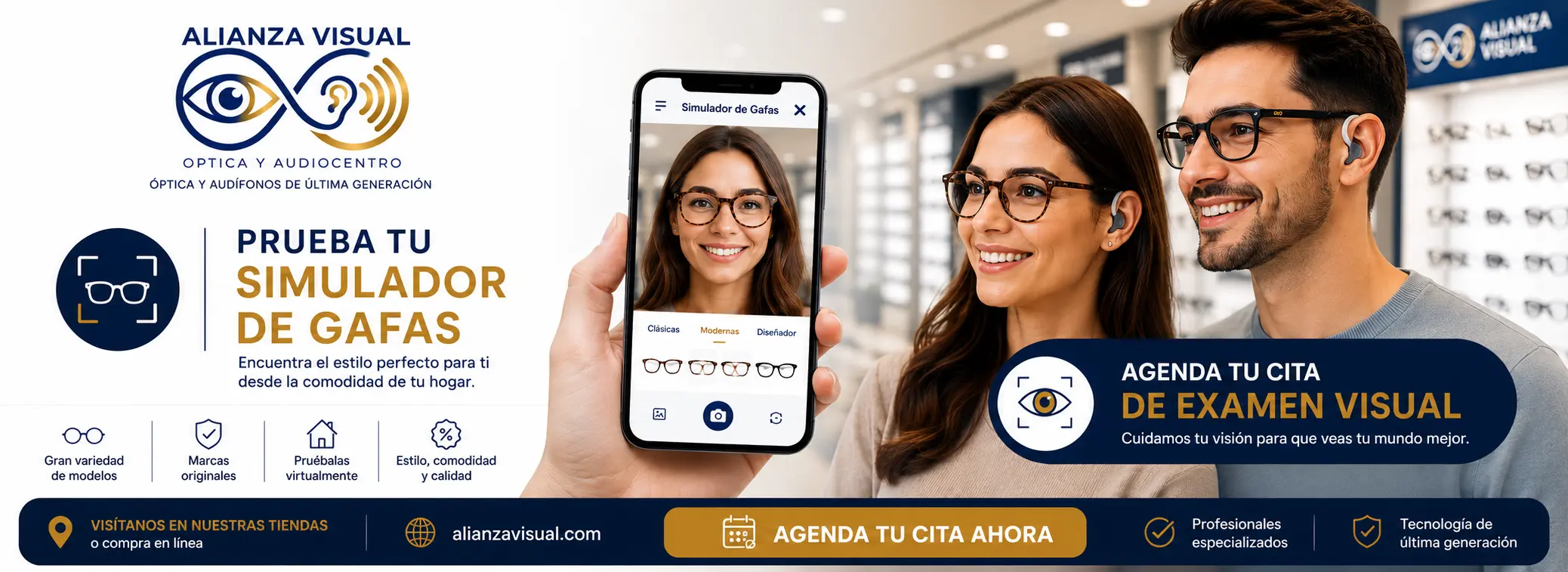 simulador de gafas